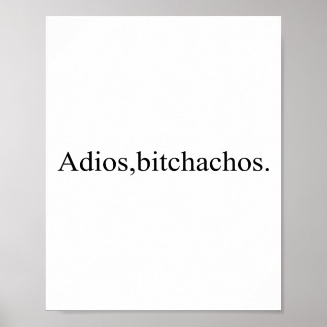 Poster Adios Achos Funny Cinco de Mayo (Frente)