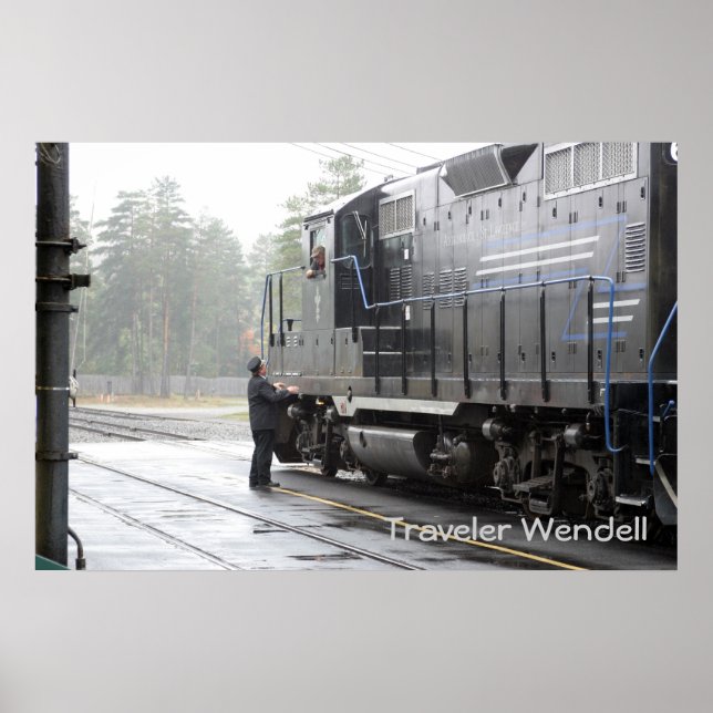 Poster Adirondack Scenic Railroad, Estação de Thendara (Frente)