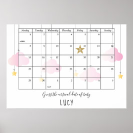 Poster Adivinha A Data De Vencimento As Nuvens Estavam O