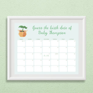 Poster Adivinha o Calendário de Nascimento Pequeno