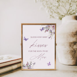 Poster Adivinha Quantos Beijos A Borboleta Do Chá de pane