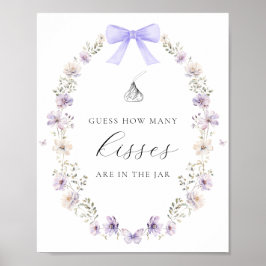 Poster Adivinha Quantos Beijos Jogo de Chá Selvagem Arco