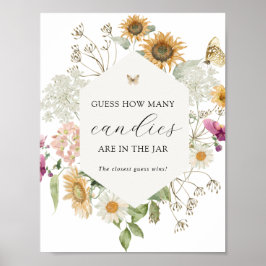 Poster Adivinha quantos estão no jogo do Chá Jar