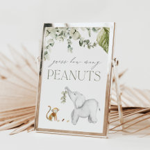 Adivinha Quantos Sinais de Jogo de Chá de fraldas 