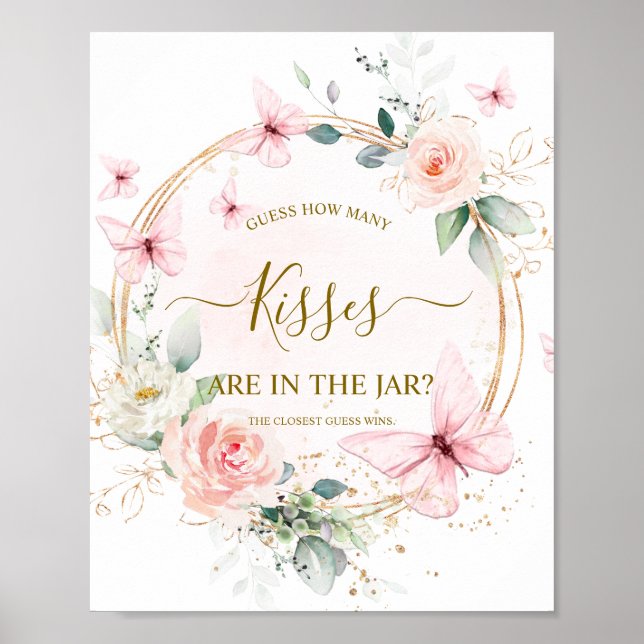 Poster ADIVINHA QUANTOS Sinal de Jogo de Beijos (Frente)