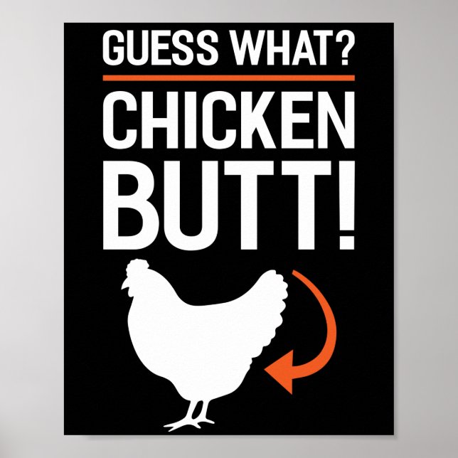 Poster Adivinha Que Bumbum De Frango (Frente)