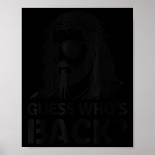 Poster Adivinha Quem Devolve Jesus Páscoa Engraçado Homen
