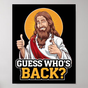 Poster Adivinha quem é Byck Jesus Páscoa na Sexta-Feira S