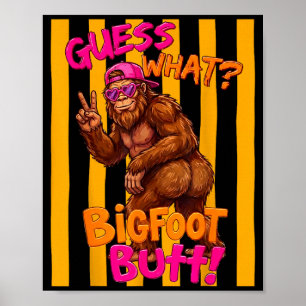 Poster Adivinhe o que bunda engraçada do pé grande sasqua
