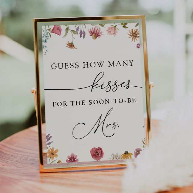 Poster Adivinhe quantos Beijos para a em breve Sra.  (Criador carregado)