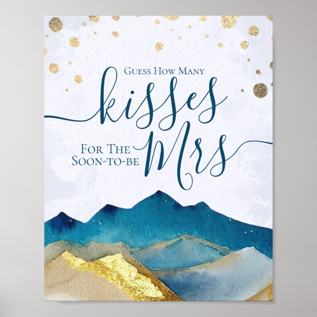 Poster Adivinhem Quantos Beijos Para Breve Ser Sr. Sra. B (Frente)