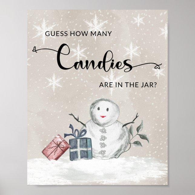 Poster Adivinhem quantos doces? (Frente)