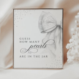 Poster Adivinhem quantos sinais de Mesa de Chá de panela