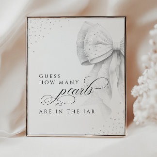 Poster Adivinhem quantos sinais de Mesa de Chá de panela