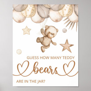 Poster Adivinhem quantos ursos peludos