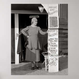 Póster Adivinho, 1938. Foto Antiga