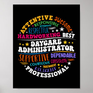 Poster Administrador do Groovy Daycare Fornecedor de Cuid