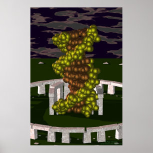 Póster ADN em Stonehenge