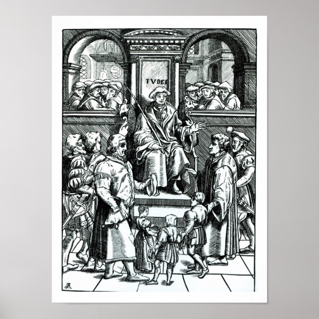 Póster Adoção de crianças órfãs no Tribunal Inferior (Frente)