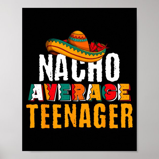 Poster Adolescente nada comum cinco de maio engraçado mex (Frente)