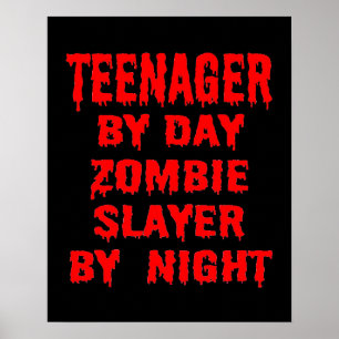 Poster Adolescente pelo assassino do zombi do dia em a