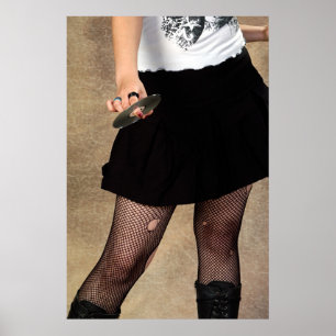 Póster Adolescente que guardara um CD