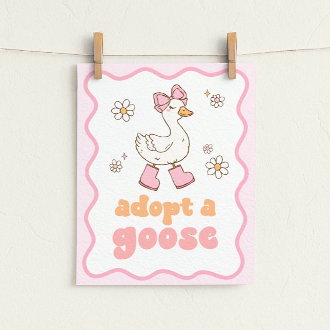 Poster Adopt a Goose Sign (Criador carregado)