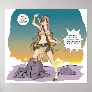 Póster Adora Ztarr "Vamos Ser Mente Aberta"