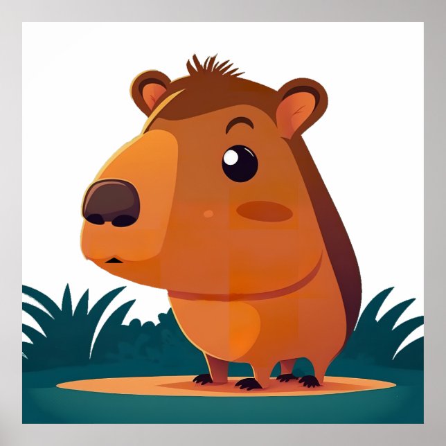 Poster Adorable Capybara (Frente)