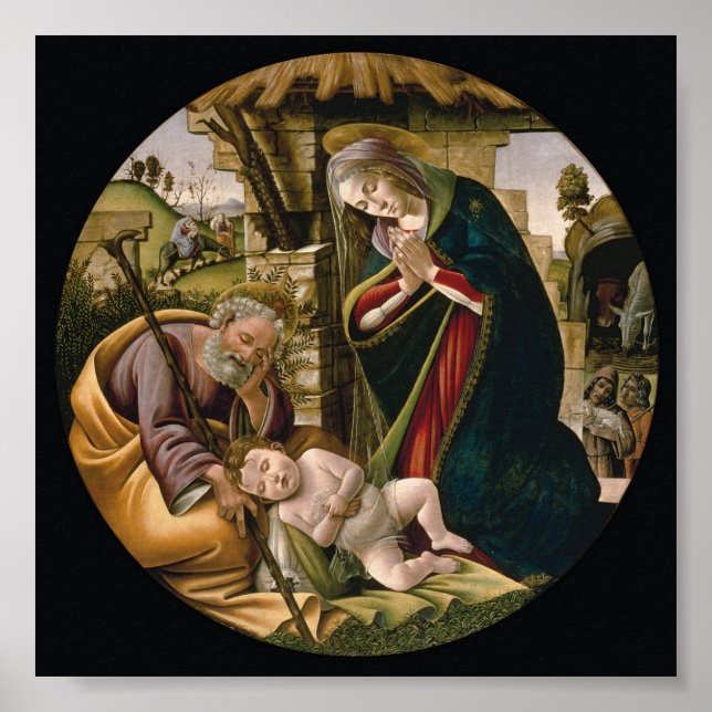 Poster Adoração da criança Cristo (Frente)