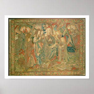 Póster Adoração da criança do cristo (tapeçaria)