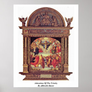 Póster Adoração da trindade por Albrecht Durer