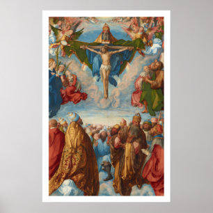 Póster Adoração da Trinidade, detalhe de Albrecht Durer