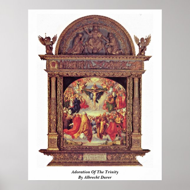 Póster Adoração Da Trinidade Por Albrecht Durer (Frente)