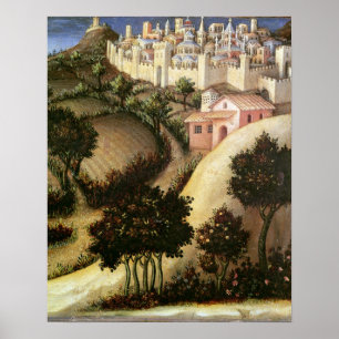 Poster Adoração do Altarpiece dos Magi