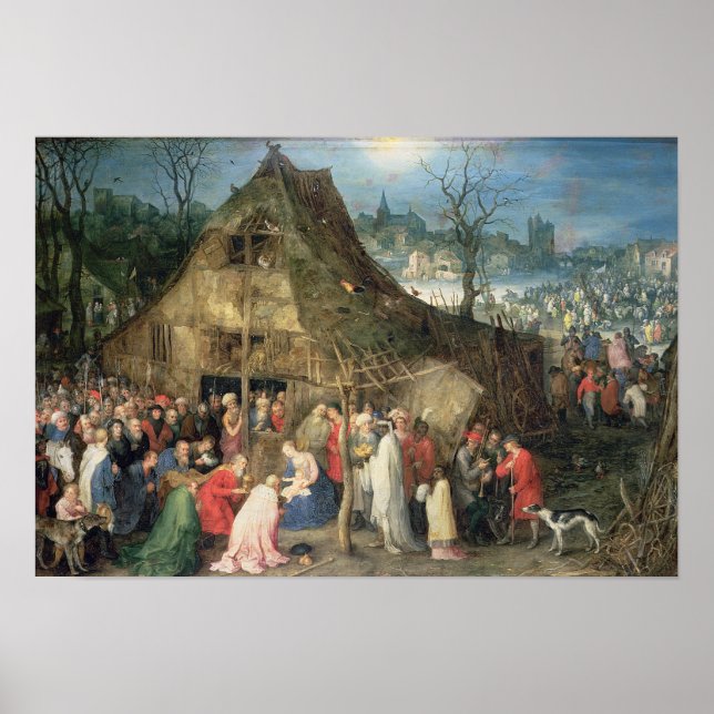 Póster Adoração do Magi, 1598 (Frente)