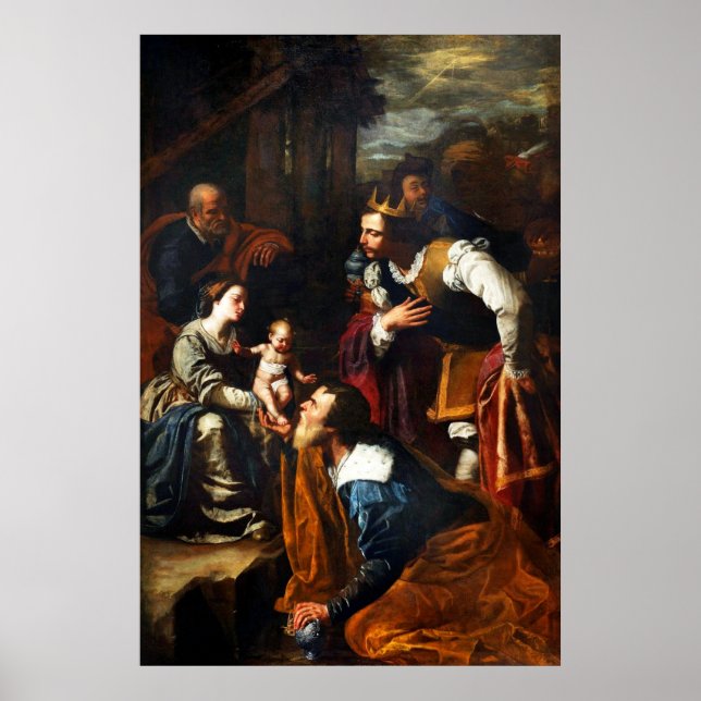 Poster Adoração do Magi - Artemisa Gentileschi (Frente)