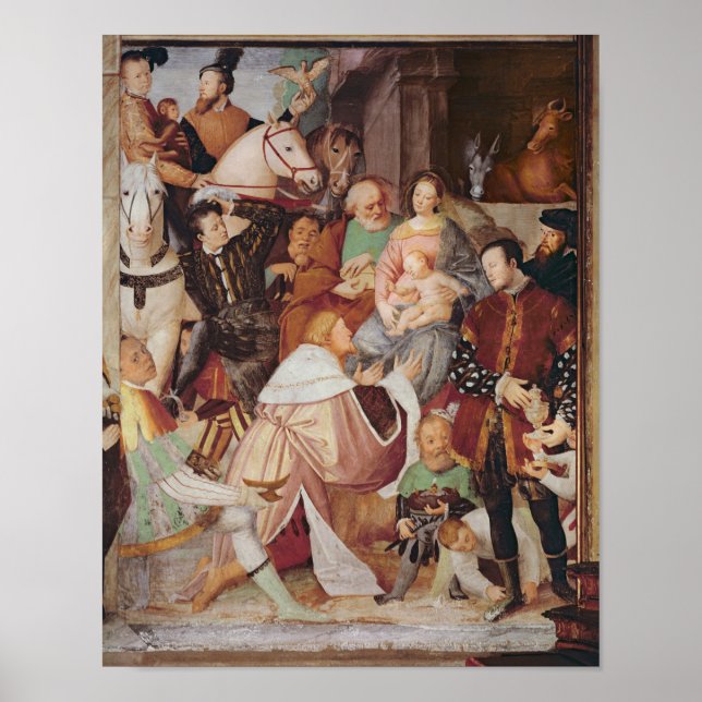 Poster Adoração do Magi, c.1532-35 (Frente)