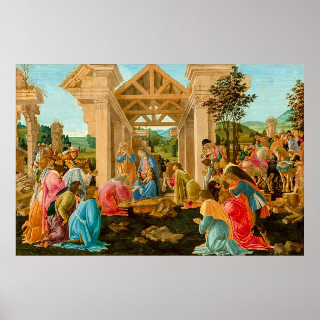Poster Adoração do Magi Sandro Botticelli 1478-1482 (Frente)