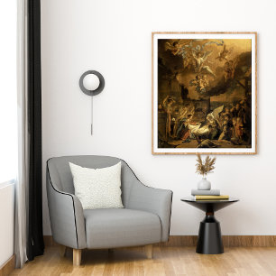 Póster Adoração do Natal das belas artes dos pastores