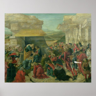 Poster Adoração dos Magi, c.1480 (tempera no painel) (