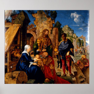 Poster Adoração dos Magi por Albrecht Durer