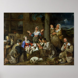 Poster Adoração dos pastores, c.1659