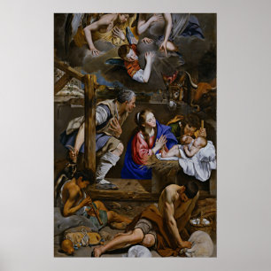 Poster Adoração dos Pastores - Juan Bautista Maino