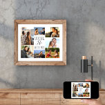 Poster Adorando a vida com você 7 Fotografias Collage | B<br><div class="desc">Crie sua própria colagem de fotos exclusiva com 7 de suas fotos favoritas. O modelo de foto está configurado pronto para que você adicione suas fotos, trabalhando no sentido horário a partir do canto superior esquerdo. O texto lê "amar a vida com você" em um elegante roteiro manuscrito e em...</div>