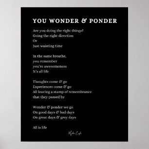 Poster Adoraria que se apaixonasse por si mesma poema de 