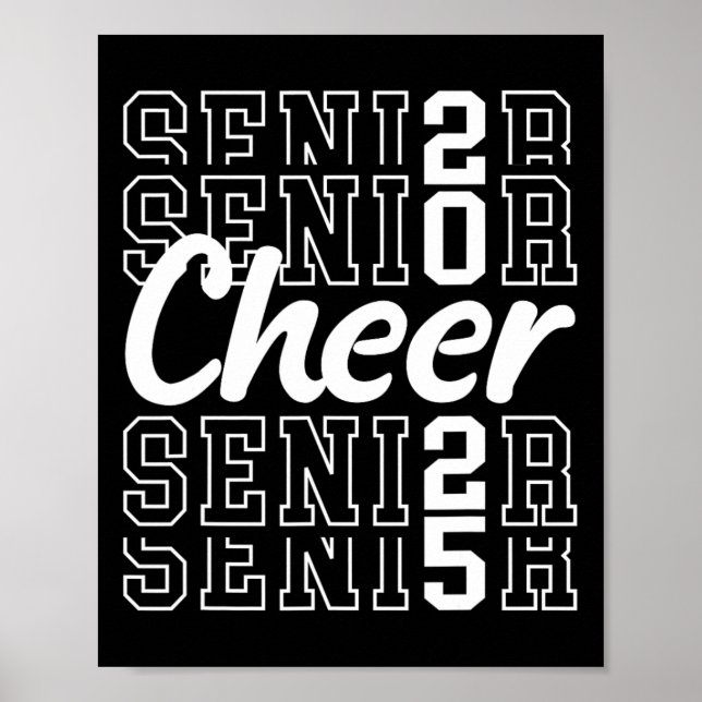 Poster Adorável Cheer Senior 2025 Cl De 2025 Líder de Tor (Frente)