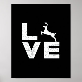 Poster Adorável Design Estético Tendência Amante de Cervo