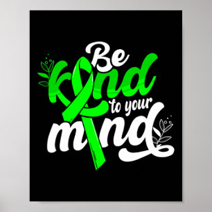 Poster Adorável Para A Sua Mente Sensibilização Para A Sa