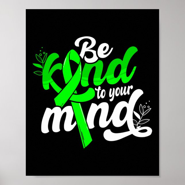 Poster Adorável Para A Sua Mente Sensibilização Para A Sa (Frente)